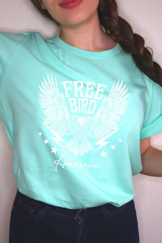 Free Bird America Graphic T Shirts