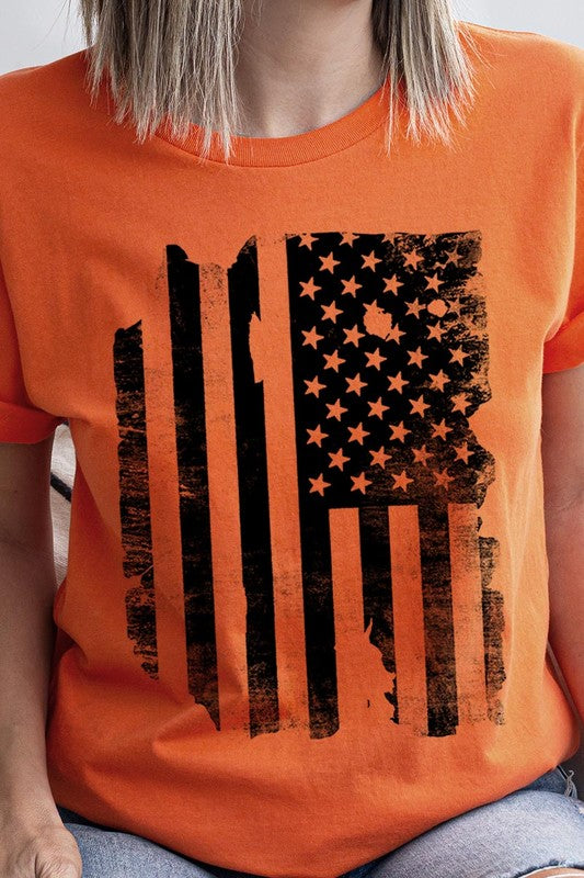 USA Flag Graphic T Shirts