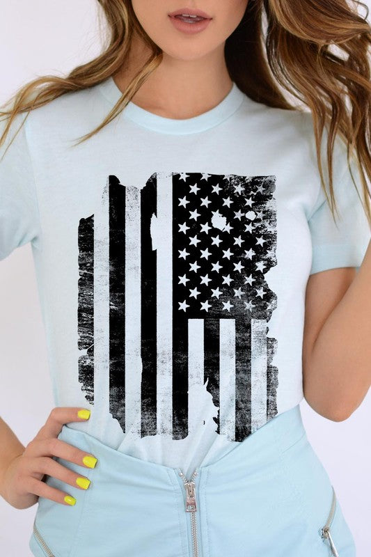 USA Flag Graphic T Shirts