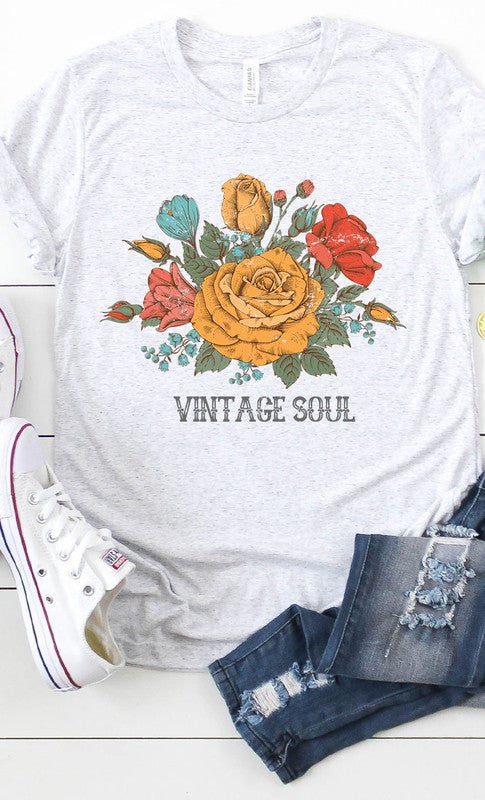 Vintage Soul Floral Graphic Tee