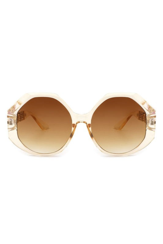 Round Circle Geometric Fashion Oversize Sunglasses