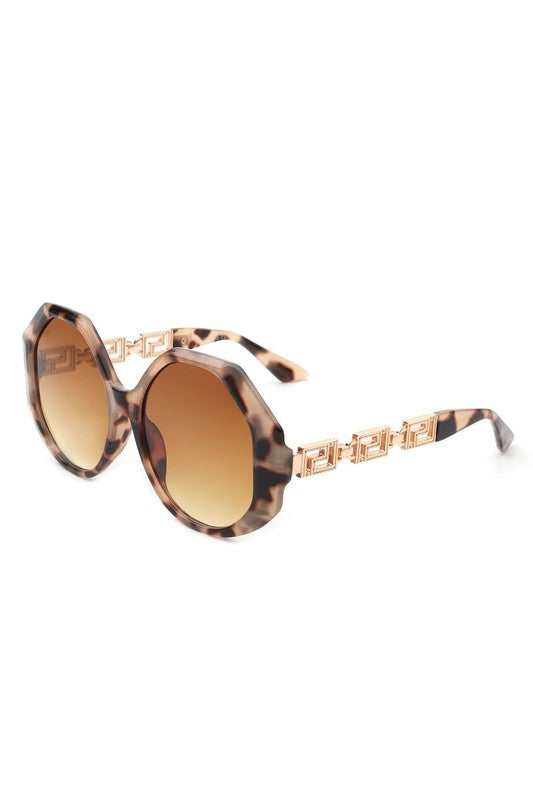 Round Circle Geometric Fashion Oversize Sunglasses