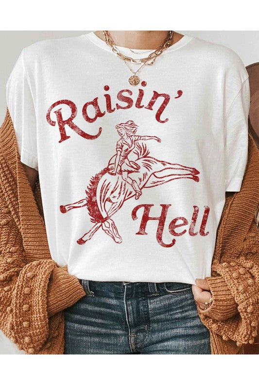 RAISIN HELL GRAPHIC T-SHIRT