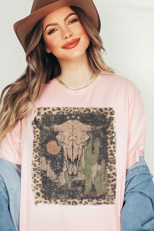 DESERT CATTLE WESTERN GRAPHIC TEE / T-SHIRT