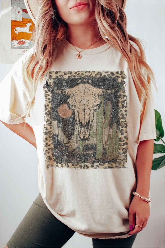 DESERT CATTLE WESTERN GRAPHIC TEE / T-SHIRT