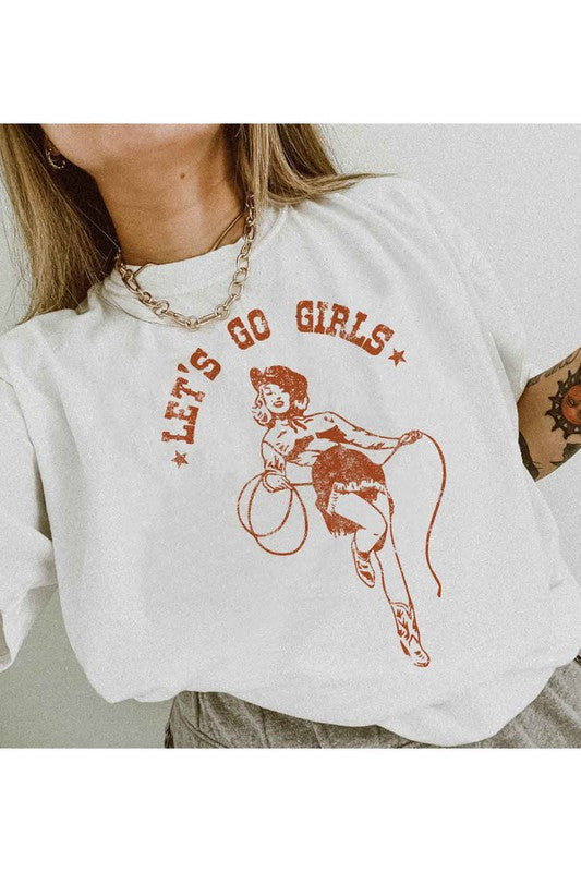 LETS GO GIRLS OVERSIZED GRAPHIC TEE / T-SHIRT