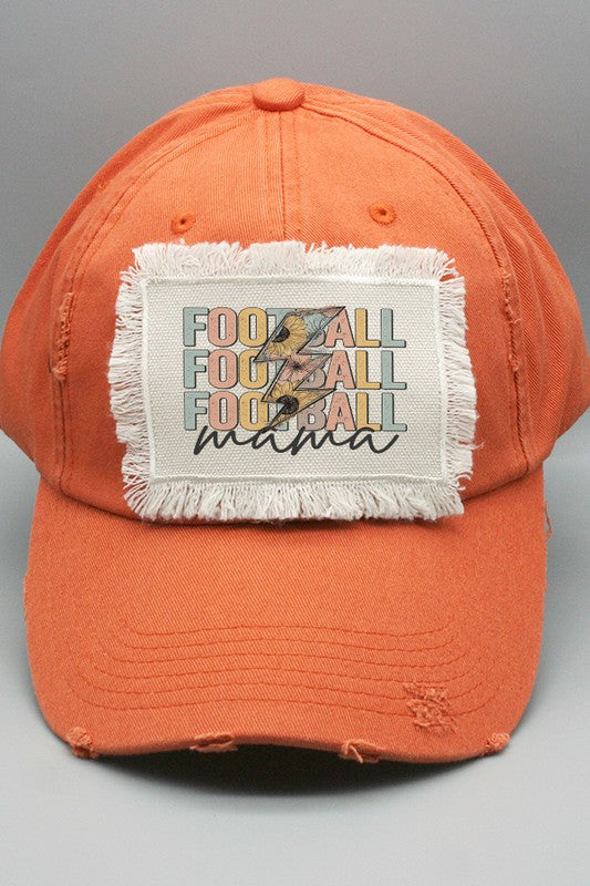 Fall Hat Football Mama Sunflower Bolt