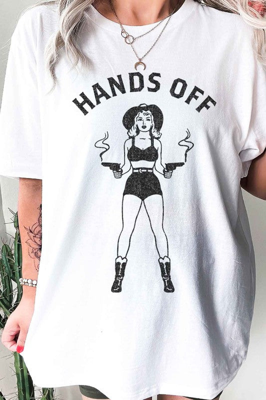 HANDS OFF WESTERN GRAPHIC TEE / T-SHIRT