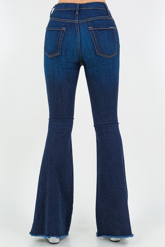 Rodeo Bell Bottom Jean in Dark Denim