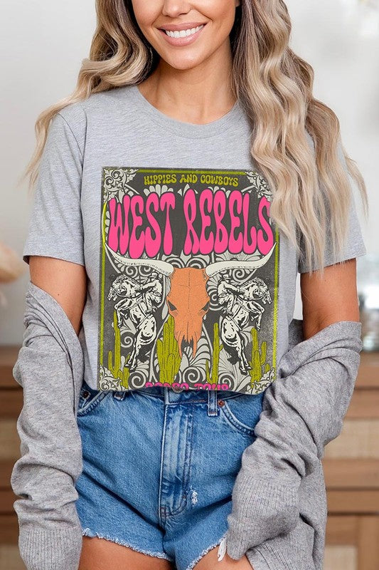 West Rebels Rodeo Tour Graphic T Shirts