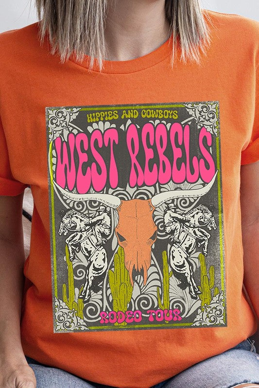 West Rebels Rodeo Tour Graphic T Shirts