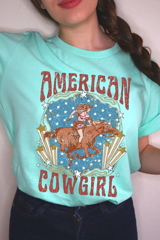 American Cowgirl Graphic T Shirts