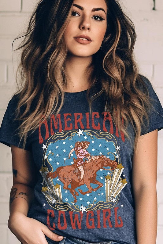 American Cowgirl Graphic T Shirts