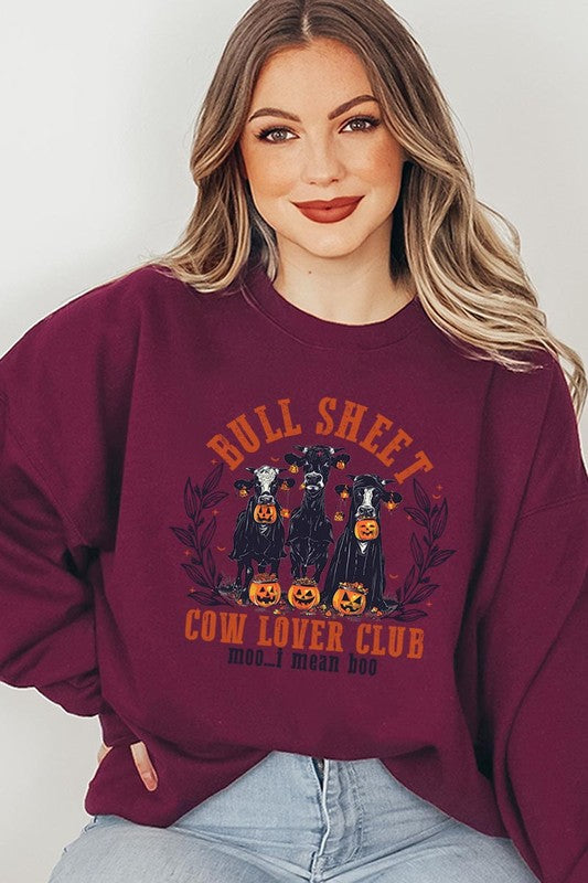 Bull Sheet Cow Lover Club Graphic Sweatshirts