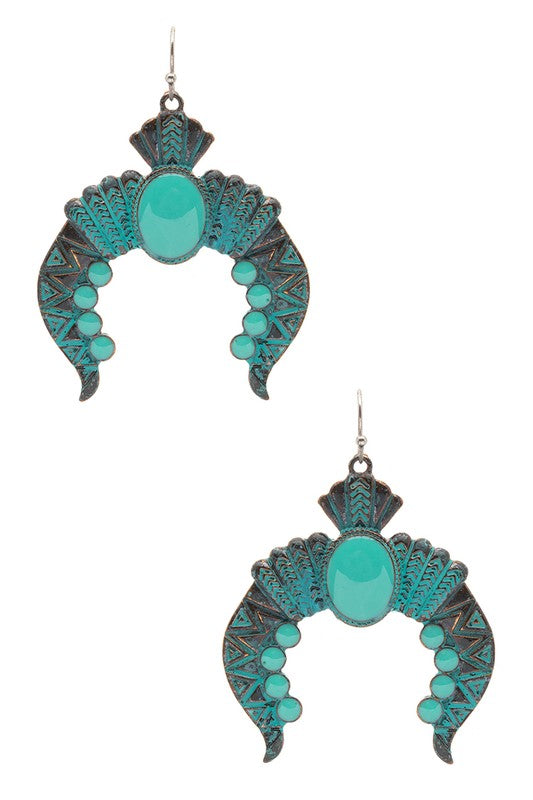 Squash Blossom Iconic Western Earrings