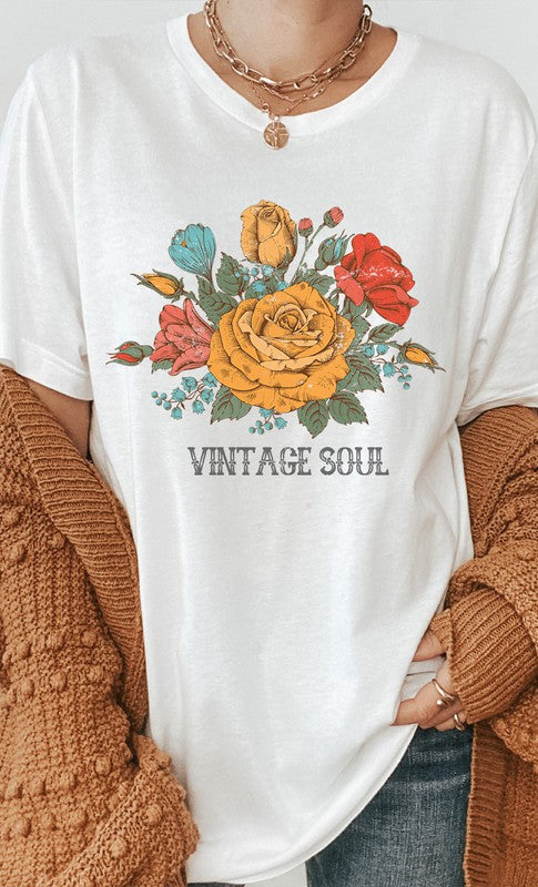 Vintage Soul Floral Graphic Tee PLUS