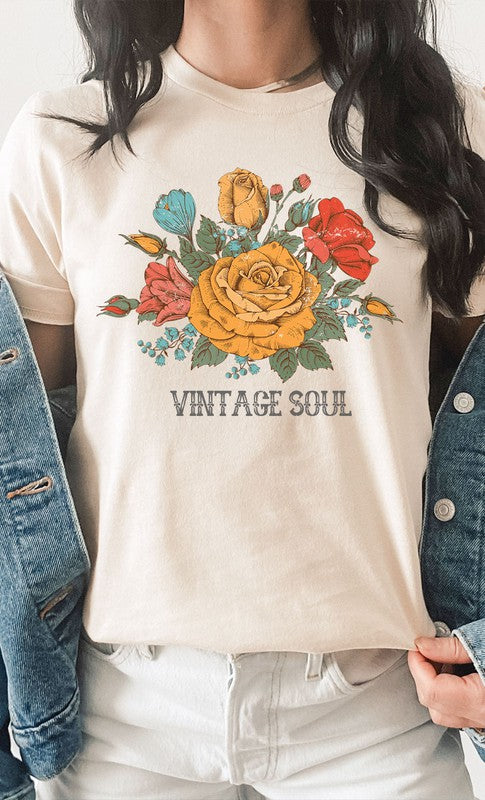 Vintage Soul Floral Graphic Tee PLUS