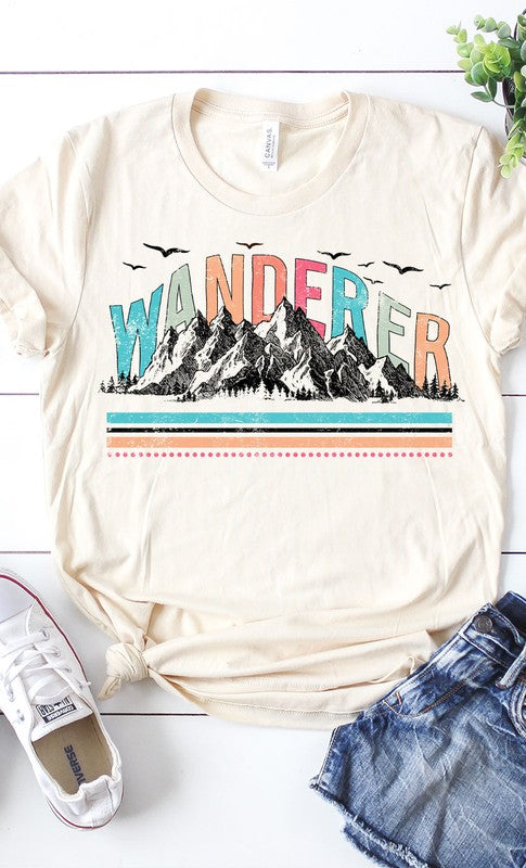 Vintage Wanderer Mountain Graphic Tee