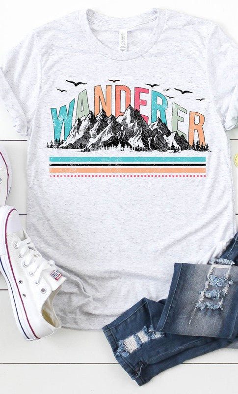 Vintage Wanderer Mountain Graphic Tee