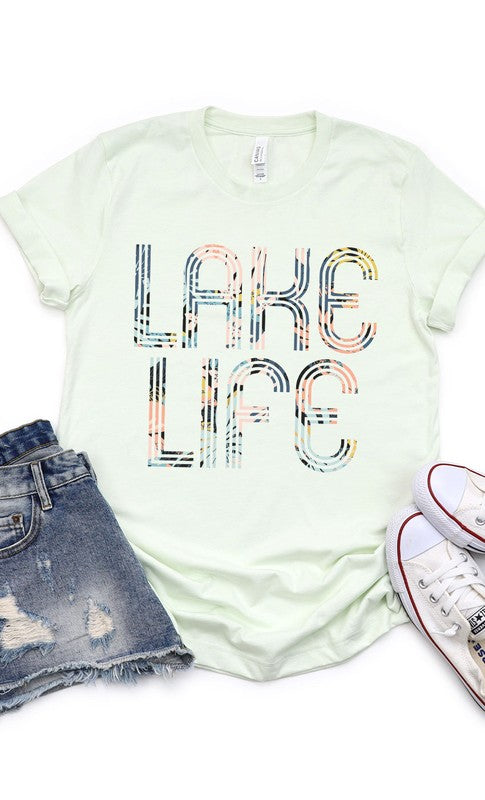 Floral Lake Life Graphic Tee PLUS