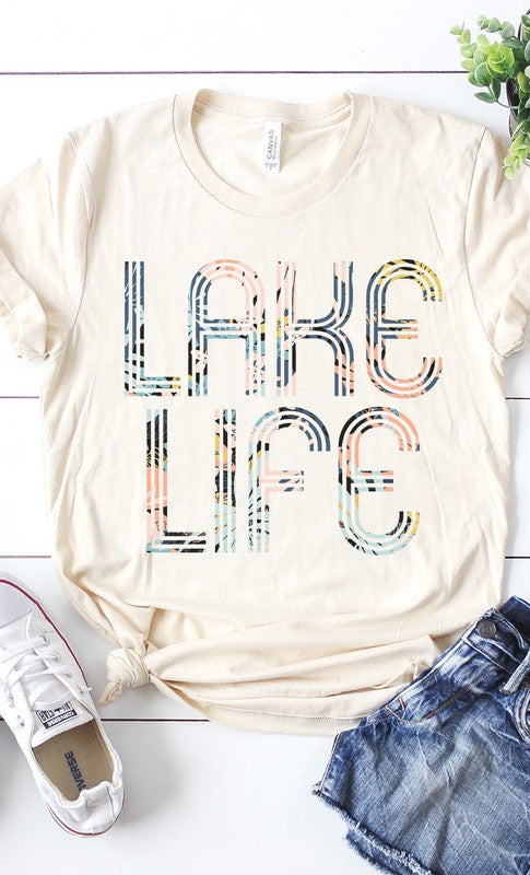 Floral Lake Life Graphic Tee PLUS